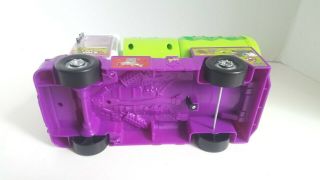 EUC The Trash Pack Green Purple Garbage Sewer Truck Moose Toys RARE Vehicle 5