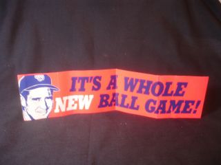 RARE Ted Williams Washington Senators It ' s A Whole Ball Game Banner 4