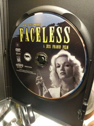 Faceless DVD (1988) Jess Franco - Caroline Munro RARE OOP Shriek Show Sp Edition 3