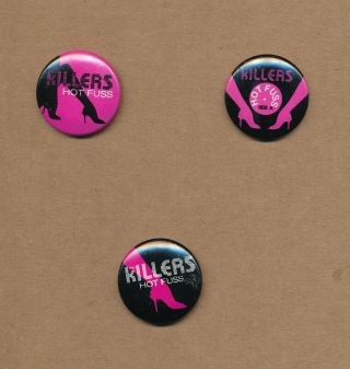 The Killers Hot Fuss Rare Promo Buttons (set Of 3) 