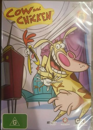 Cow And Chicken Rare Deleted Dvd Season 1 Tv Series Animation Cartoon 2 Disc Set