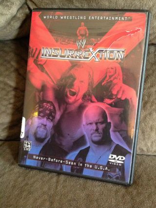 Wwe Insurrextion (dvd,  2002) Wwf Rare