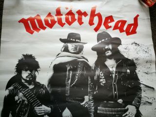 Rare Vintage Motorhead Ace Of Spades Poster Lemmy 1980 2