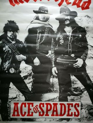 Rare Vintage Motorhead Ace Of Spades Poster Lemmy 1980 4