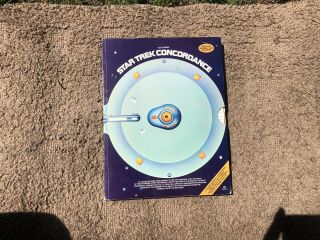 Vintage 1976 Star Trek Concordance Book Complete Episode Guide Bjo Trimble Rare