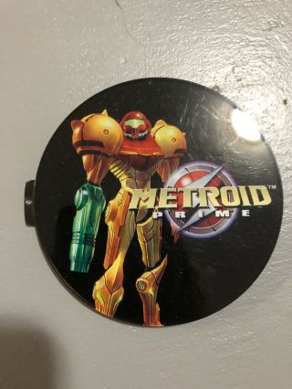 Metroid Prime Nintendo Gamecube Logo Jewel Plate Top Rare Europe