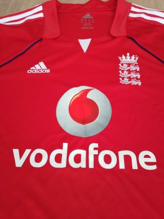 England Cricket 1 Day Shirt 2008 - Ashes/ Rare/Classic/Vintage/Official - Medium 4
