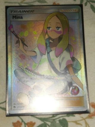 Full Art Trainer Mina - Ultra Rare Card.  In Near.