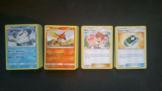 Pokemon: Unified Minds Complete 175 Card Set Com/uncom/rares