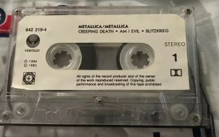Metallica - Metallica Rare 6 Track Cassette