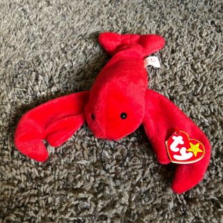 Pinchers The Lobster Ty Beanie Baby W/tags - B - Day Errors - Rare -