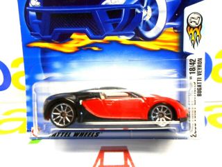 RARE Bugatti Veyron 2003 Hot Wheels First Editions Series Red Black 2