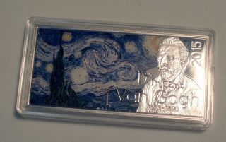 GABON 1000 FRANCS 2015 BU Proof &,  Vincent van Gogh,  Rare 2