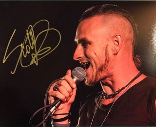 Scott Austin Signed 8x10 Photo Saving Abel Lead Singer Rare Authentic Autograph