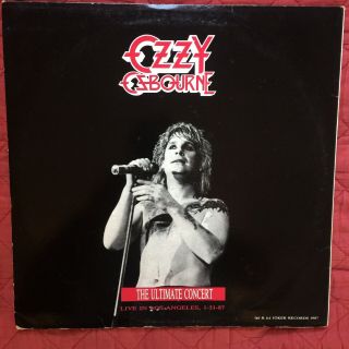 Ozzy Osbourne Bootleg Live LP Ultimate Concert LA 87 Rare Vinyl Not TMOQ TAKRL 2