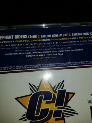 CLUTCH ELEPHANT RIDERS COLUMBIA DEMO ALBUM DISC VINTAGE RARE 1998 CD 3