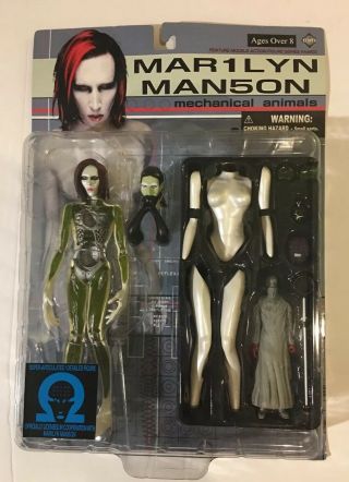 Marilyn Manson Mechanical Animals Fewture 7.  5 " Rare Action Figure Mar1lyn Man5on
