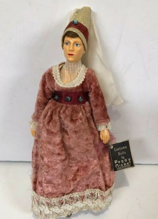 Rare Peggy Nisbet Costume Margaret Of Anjou Doll P256 England Pink Dress W/tag