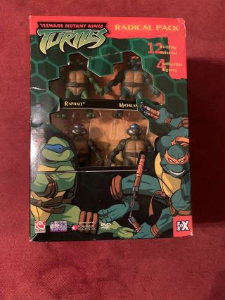 Teenage Mutant Ninja Turtles - Radical Pack Boxed Set (dvd2003 4 - Disc) Rare W/figs