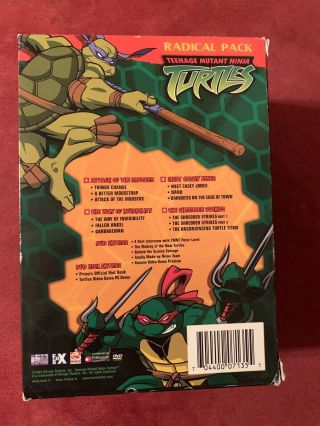 Teenage Mutant Ninja Turtles - Radical Pack Boxed Set (DVD2003 4 - Disc) RARE W/figs 2