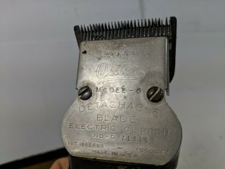 Rare Vintage Oster Progienic Model 6 Heavy Duty Clippers 4