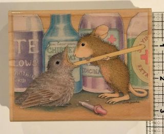 Stampabilities,  House Mouse,  Birdie Doctor,  1999,  Rare Rubber Stamp