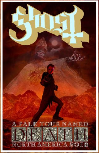 Ghost A Pale Tour Named Death 2018 Ltd Ed Rare Tour Poster Prequelle Rats