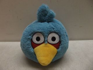 Rare Angry Bird 5 " Blue Bird Jay Bird Plush No Sound