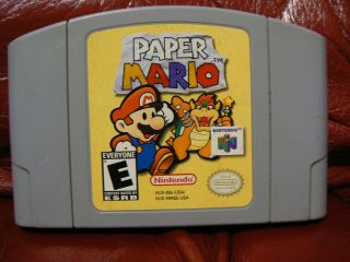 Paper Mario (nintendo 64,  N64) Rare Authentic Classic - Cleaned -