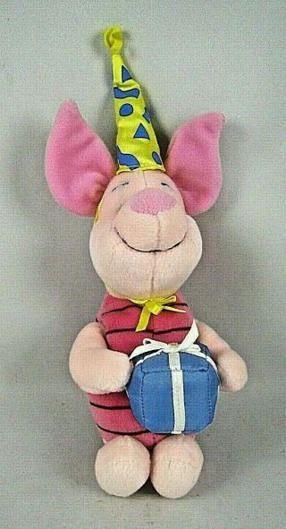 Classic Pooh Birthday Piglet By Gund Plush 12 Inches Rare