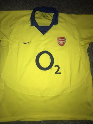 Arsenal Away Shirt 2003/04 X - Large Rare And Vintage