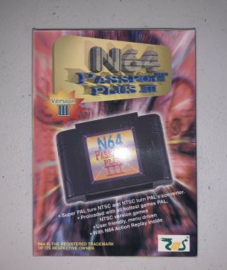 Nintendo N64 Passport Plus,  Iii 3.  Cib.  Rare.