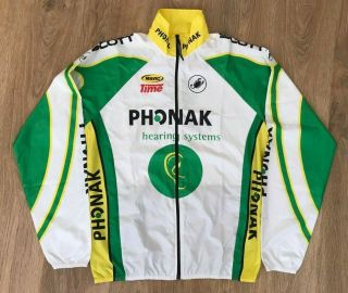 Phonak Castelli Mavic Scott Rare Cycling Windbreaker Jacket Size Xl