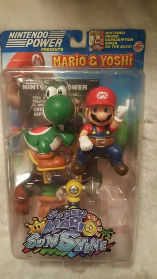 Mario Sunshine Mario And Yoshi Figures Rare