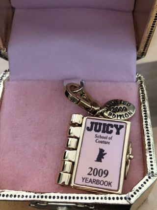 Juicy Couture 2009 Year Book Charm Rare With Tagged Box Never Worn