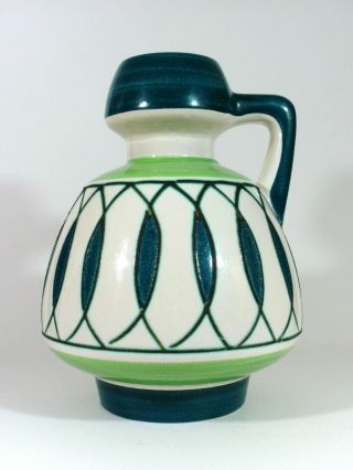 Schlossberg Tall Handled Ceramic Vase German Art Pottery 1960/70s Modernist Rare