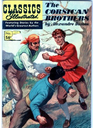Classics Illustrated 56a - The Corsican Brothers - Uk Edition - Hrn 141 - Rare