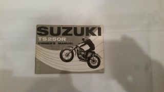 Suzuki Ts250r Owners Manuel Rare