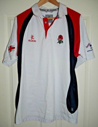Vintage Kukri England Rugby Union Shirt 2007 Mens Large Rare