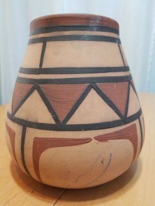 Rare J B Owen ' s Aborigine pottery vase - Native American style - signed 4