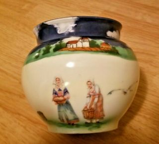 Antique Royal Bayreuth Rare 2 Piece Flower Pot / Candel Holder