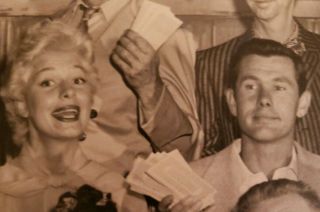 1957 photo yg.  Johnny Carson,  Carol Channing,  Playhouse 90 CBS - TV cast photo Rare 2