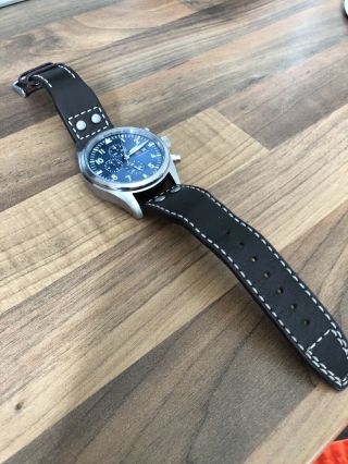Parnis 42mm Wrist Watch Chronograph Rare Blue Face