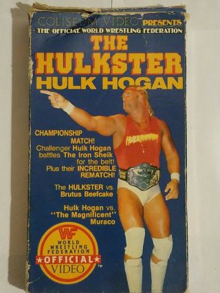 The Hulkster - Hulk Hogan Wwf Coliseum Video Vhs Rare Vintage 1987