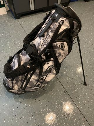 Ogio Silencer Golf Stand Bag - Rare Snow Camo Color