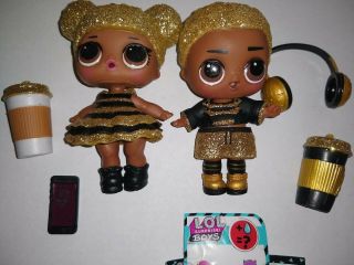 LOL Surprise Doll King Bee & Queen Bee Dolls Rare No ball 2