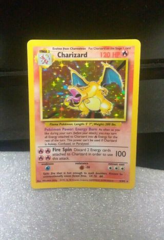 Pokemon Charizard Rare Holo 4/102