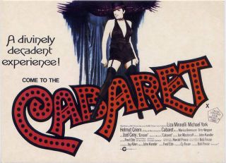 Cabaret (1972) Liza Minelli Michael York Movie Art Postcard 4x6 Rare Vintage
