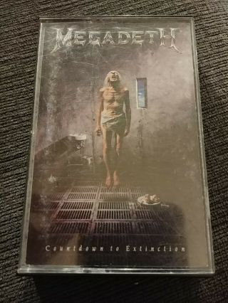 Rare Megadeth Countdown To Extinction Cassette Tape 1992 Capitol Records Canada