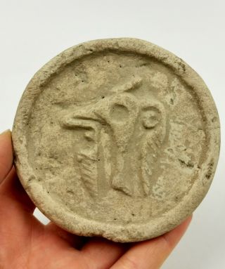 Ancient Near Eastern Ca.  2000 Bc Stucco Seal With Ram - Rare - R557
